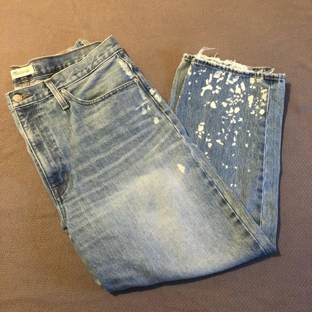 Madewell Distressed Dad Jean sz 32